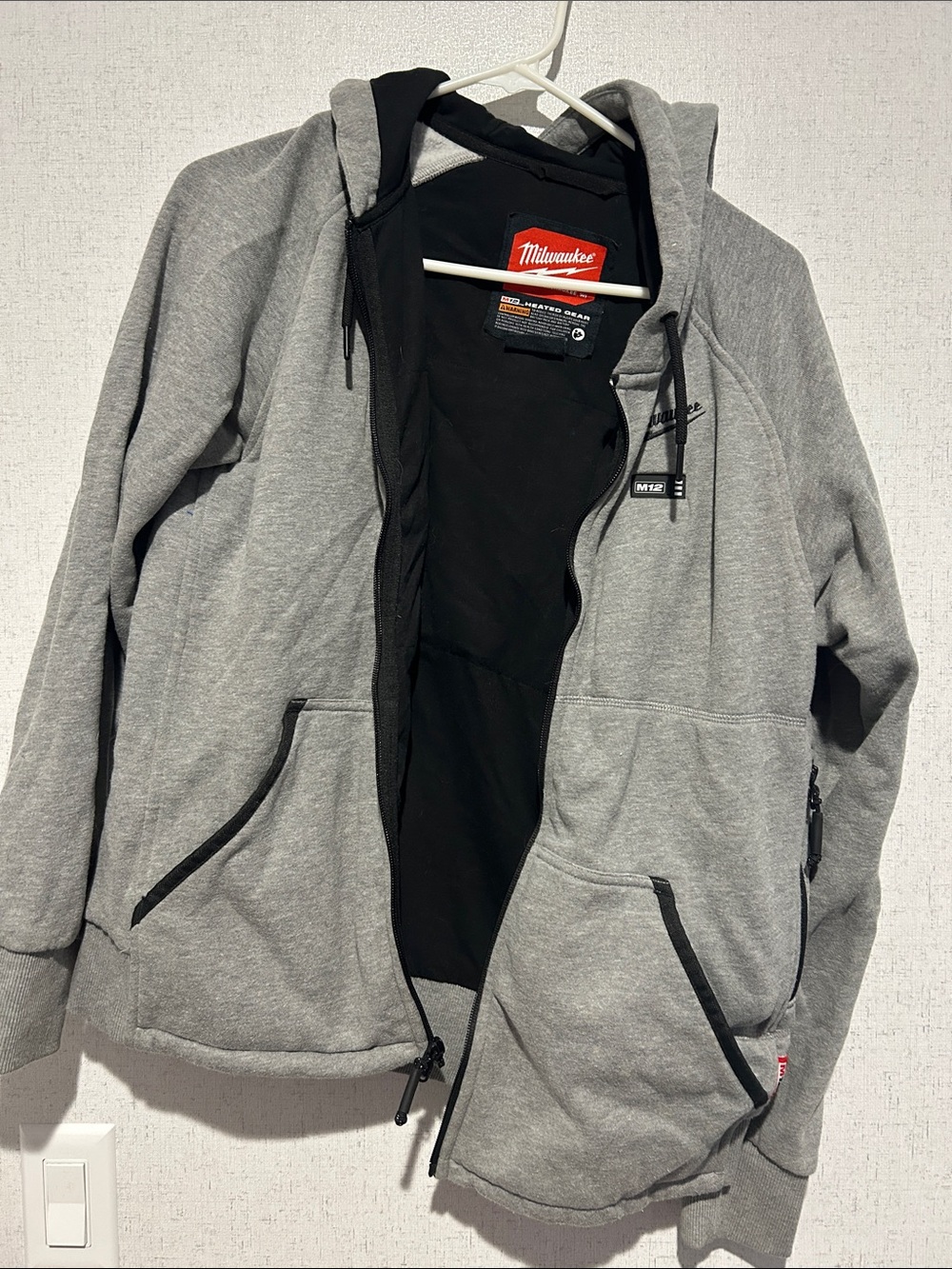 Milwaukee M12 Heated Gear Black Zip-Up Hoodie